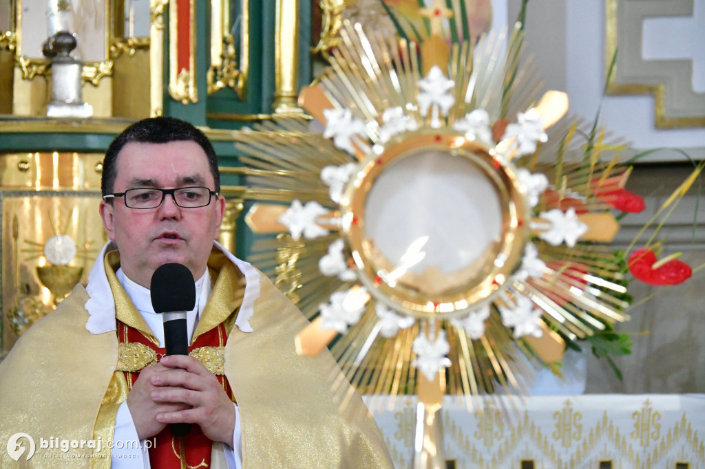 Procesje Bożego Ciała na ulicach Biłgoraja