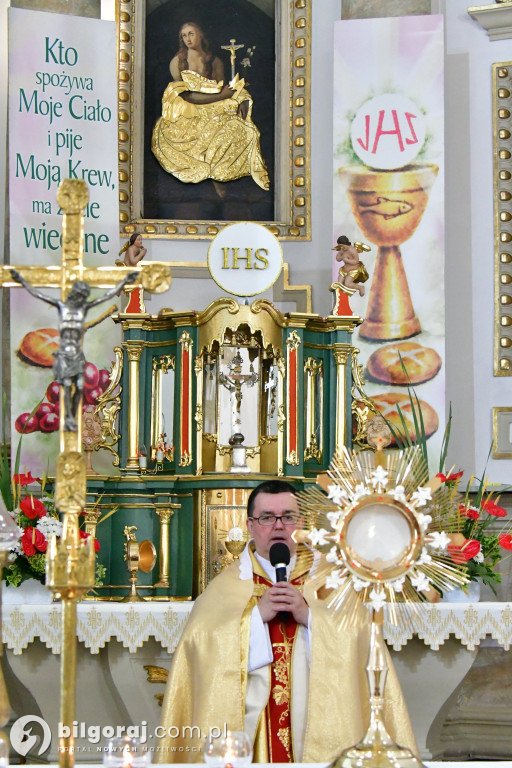 Procesje Bożego Ciała na ulicach Biłgoraja