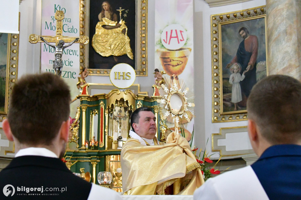 Procesje Bożego Ciała na ulicach Biłgoraja