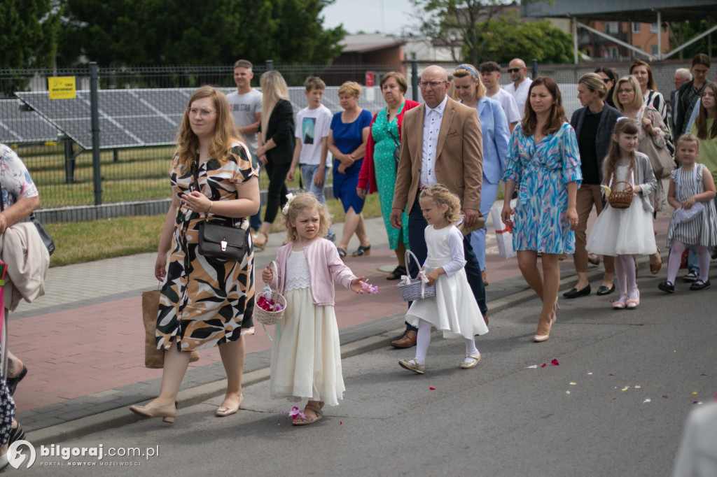 Procesja Bożego Ciała w parafii Wniebowziecia NMP w Biłgoraju