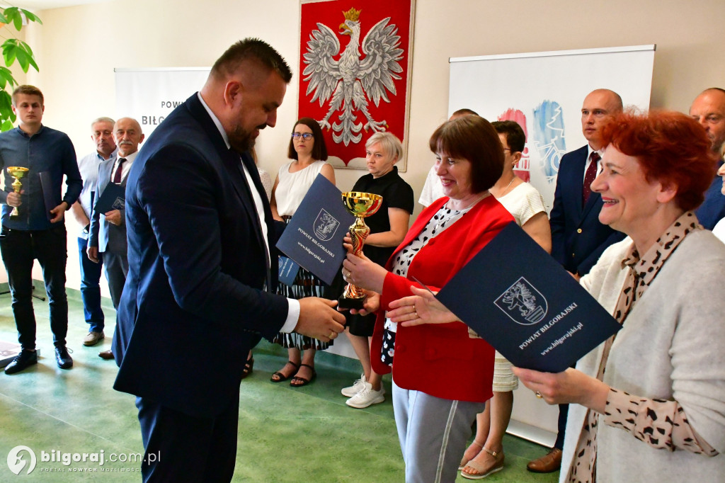 Dzień sportowca w Starostwie Powiatowym w Biłgoraju