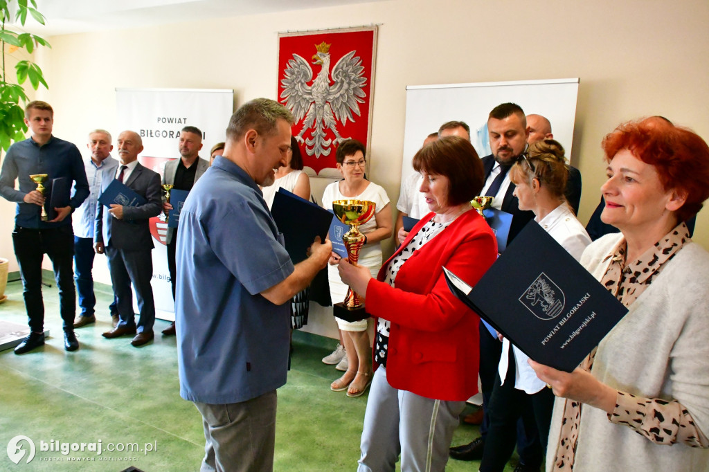 Dzień sportowca w Starostwie Powiatowym w Biłgoraju
