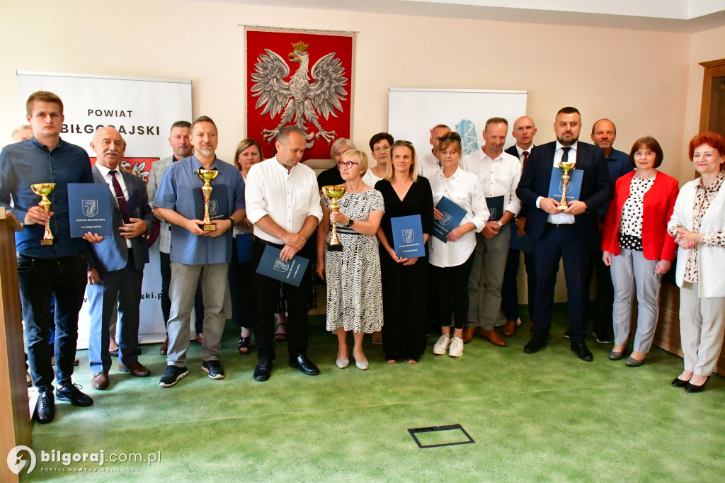 Dzień sportowca w Starostwie Powiatowym w Biłgoraju