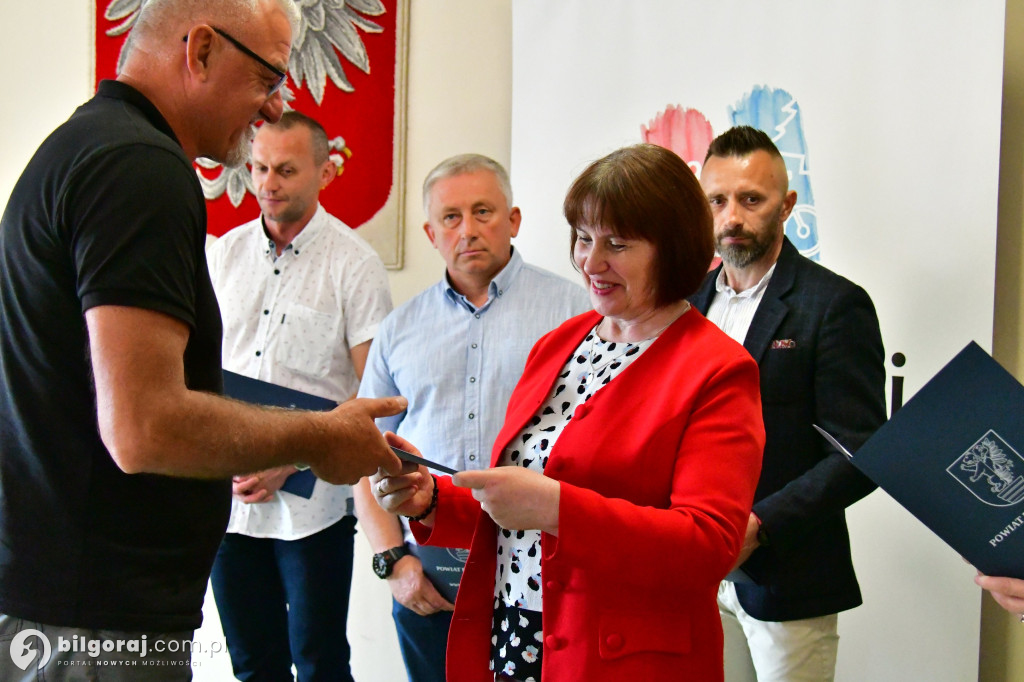 Dzień sportowca w Starostwie Powiatowym w Biłgoraju