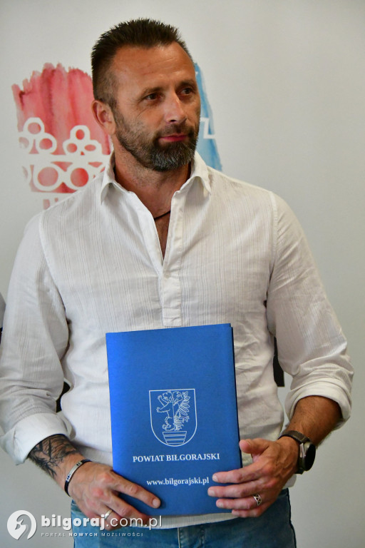 Dzień sportowca w Starostwie Powiatowym w Biłgoraju