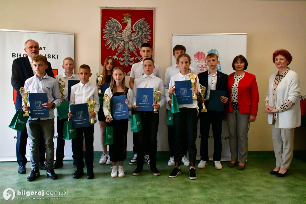 Dzień sportowca w Starostwie Powiatowym w Biłgoraju