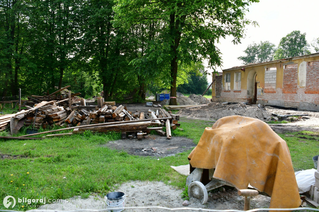 Zaawansowanie prac nad Muzeum w Osuchach - czerwiec 2023