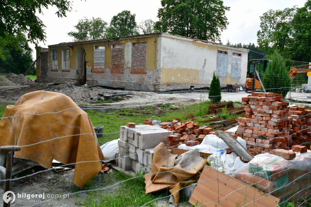 Zaawansowanie prac nad Muzeum w Osuchach - czerwiec 2023