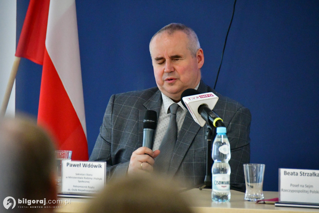 Otwarte spotkanie z ministrem Pawłem Wdówiekiem w Biłgoraju