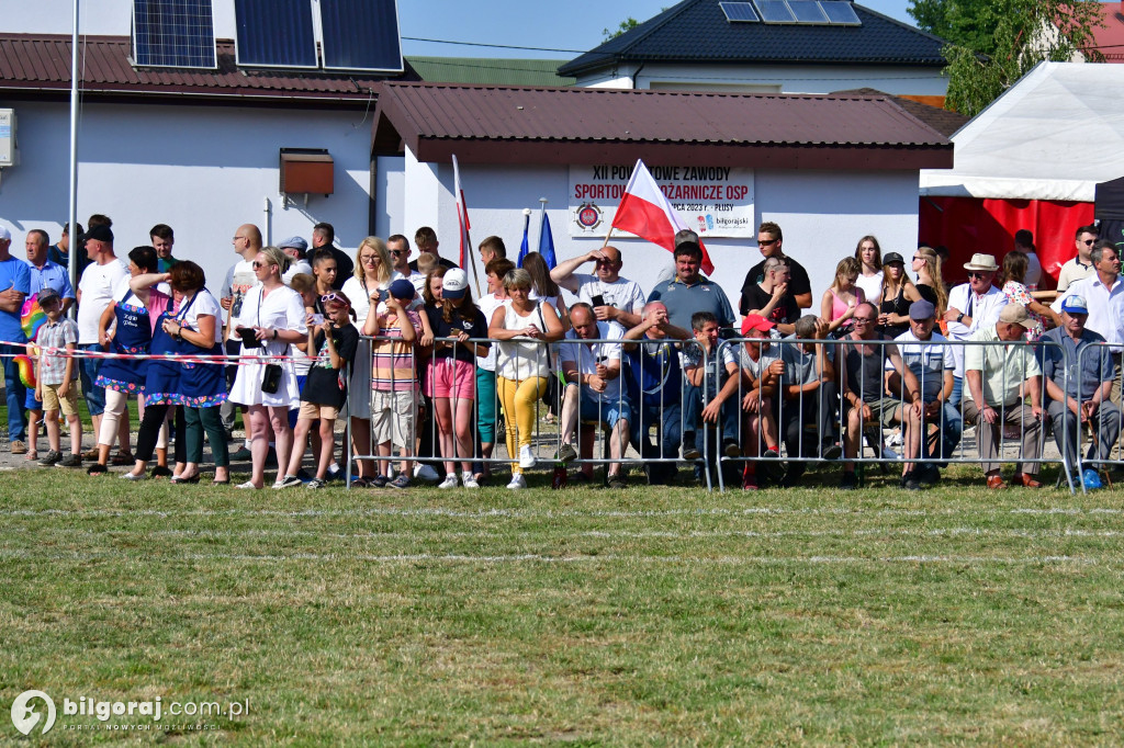 Powiatowe zawody OSP. Druhowie i druhny rywalizowali w Płusach