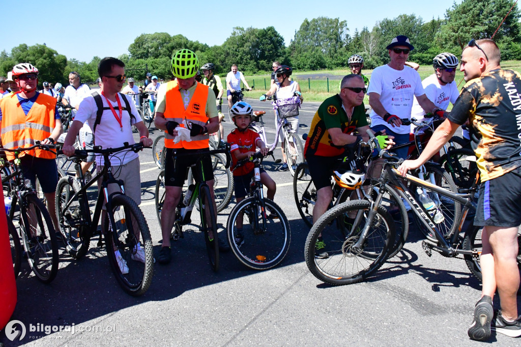 Tour de Lubelskie. Ponad 100 osób na szalku w okolicach Biłgoraja