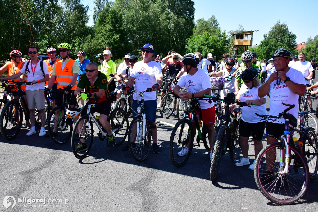 Tour de Lubelskie. Ponad 100 osób na szalku w okolicach Biłgoraja