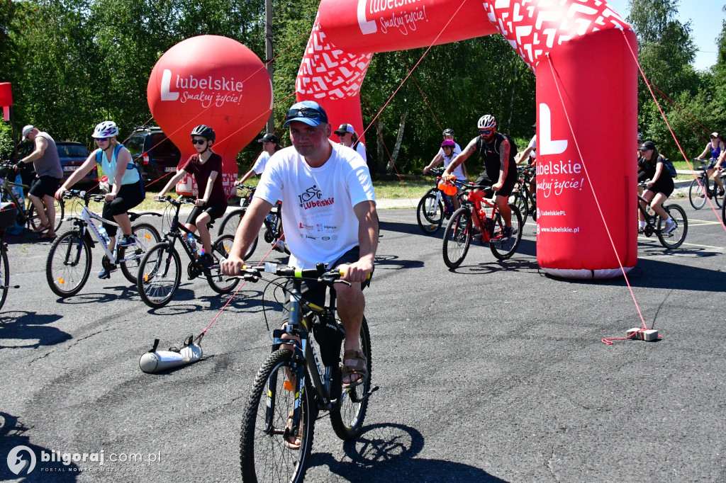 Tour de Lubelskie. Ponad 100 osób na szalku w okolicach Biłgoraja