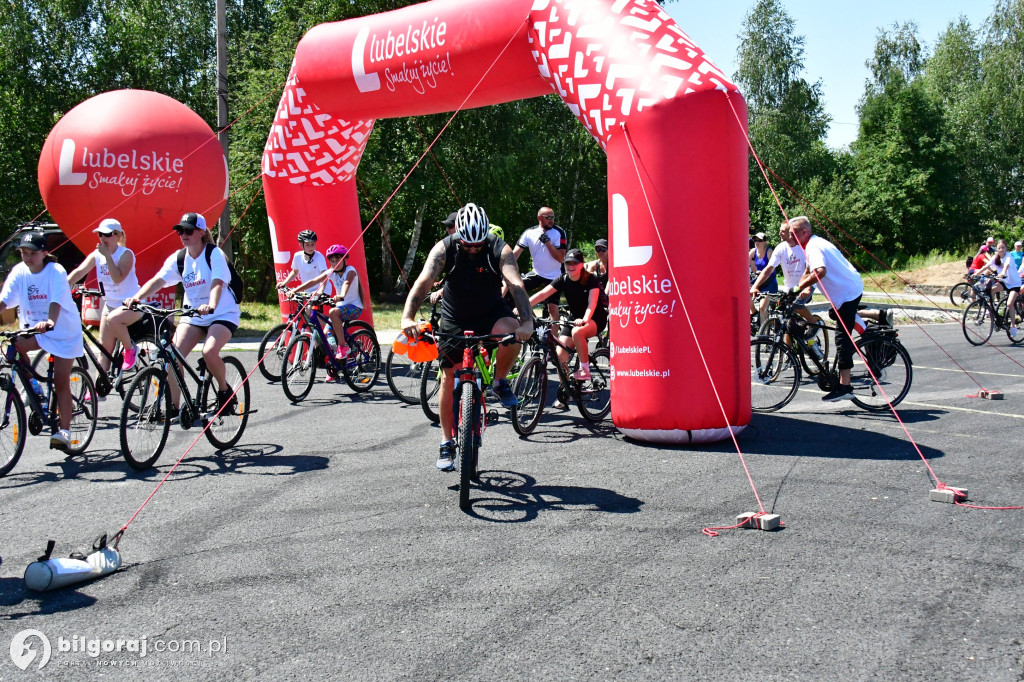 Tour de Lubelskie. Ponad 100 osób na szalku w okolicach Biłgoraja