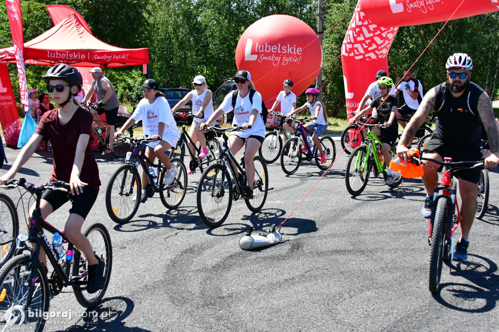 Tour de Lubelskie. Ponad 100 osób na szalku w okolicach Biłgoraja