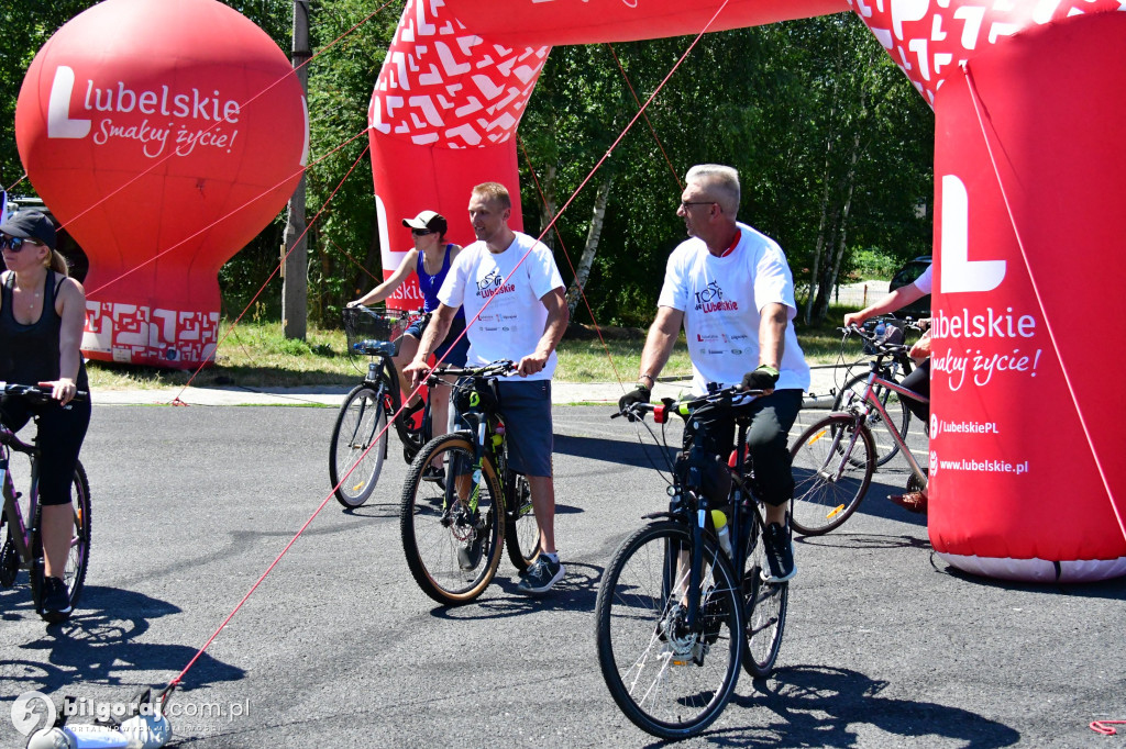 Tour de Lubelskie. Ponad 100 osób na szalku w okolicach Biłgoraja