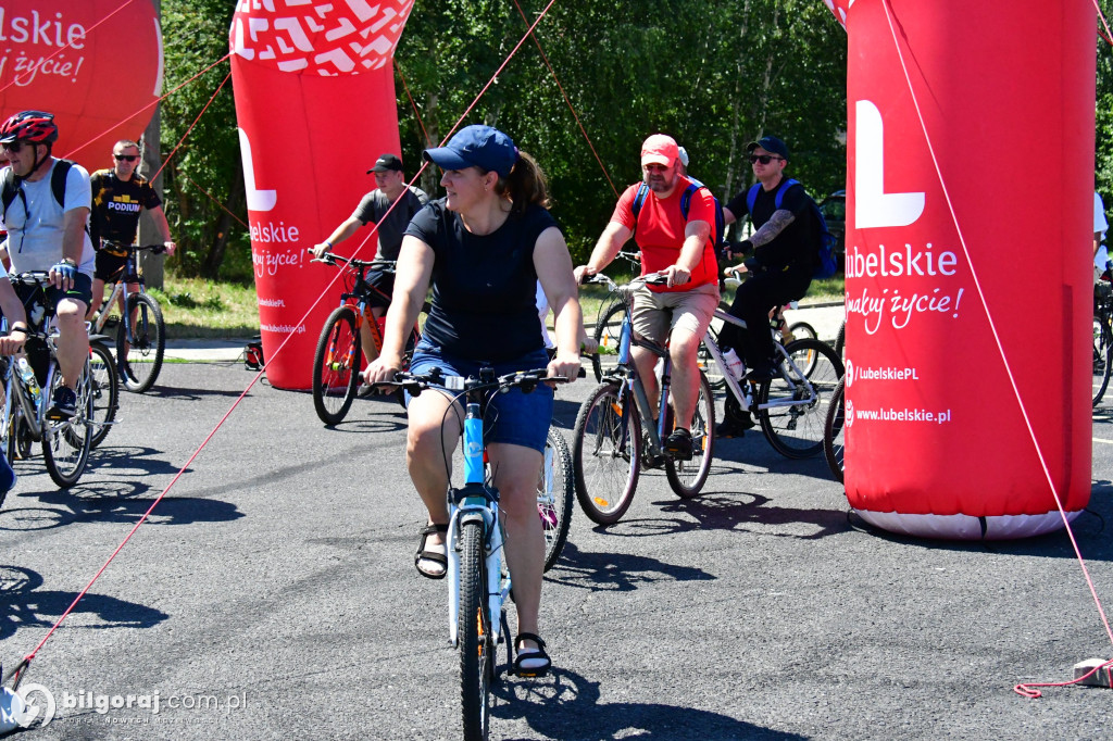 Tour de Lubelskie. Ponad 100 osób na szalku w okolicach Biłgoraja