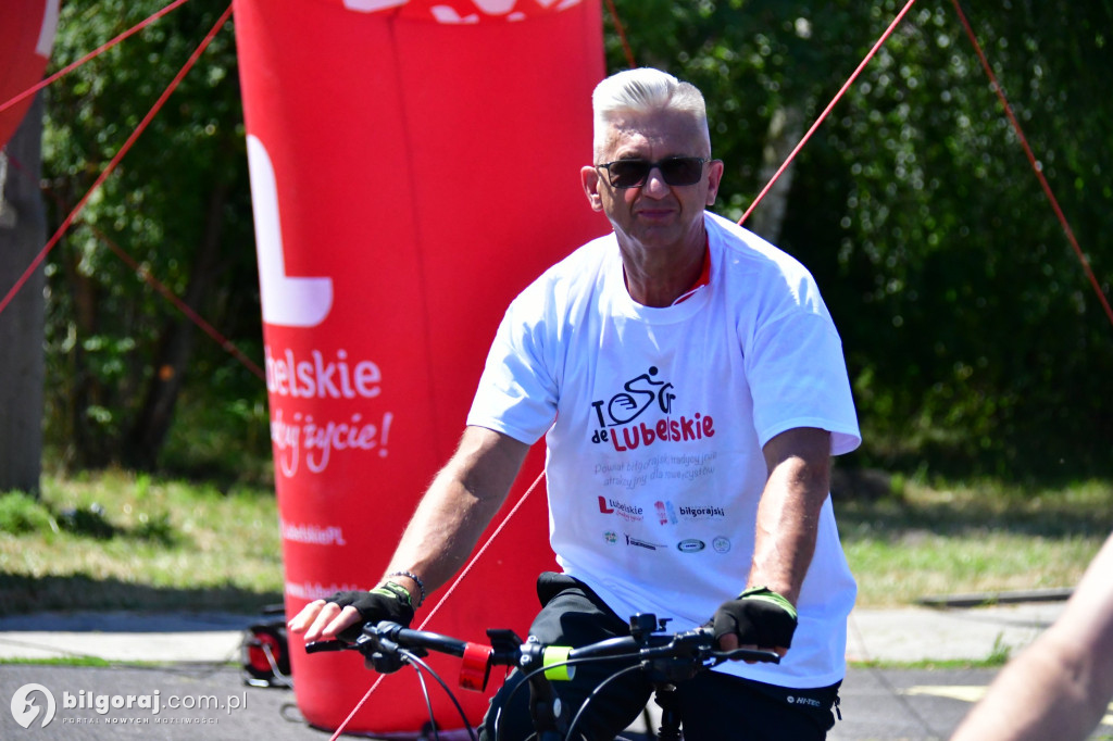 Tour de Lubelskie. Ponad 100 osób na szalku w okolicach Biłgoraja