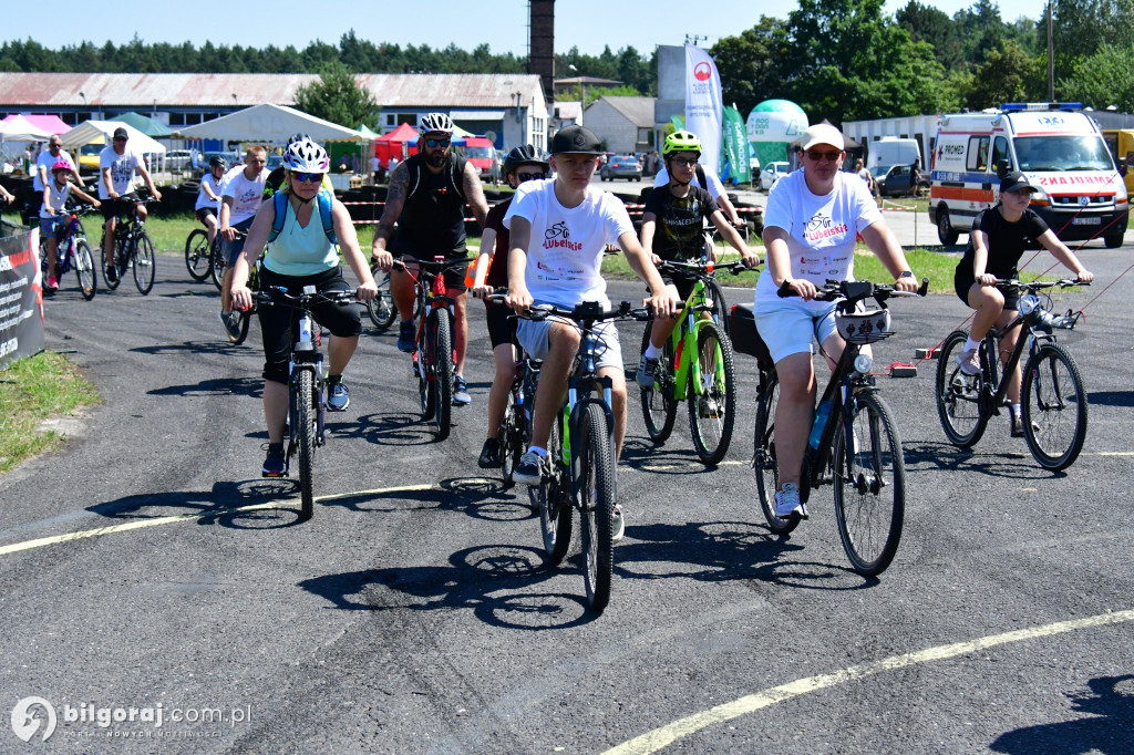 Tour de Lubelskie. Ponad 100 osób na szalku w okolicach Biłgoraja