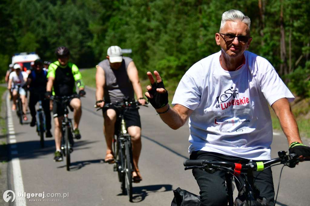 Tour de Lubelskie. Ponad 100 osób na szalku w okolicach Biłgoraja