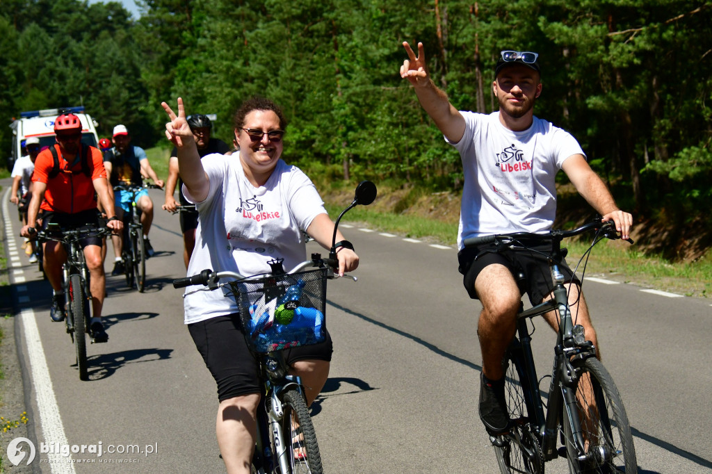 Tour de Lubelskie. Ponad 100 osób na szalku w okolicach Biłgoraja