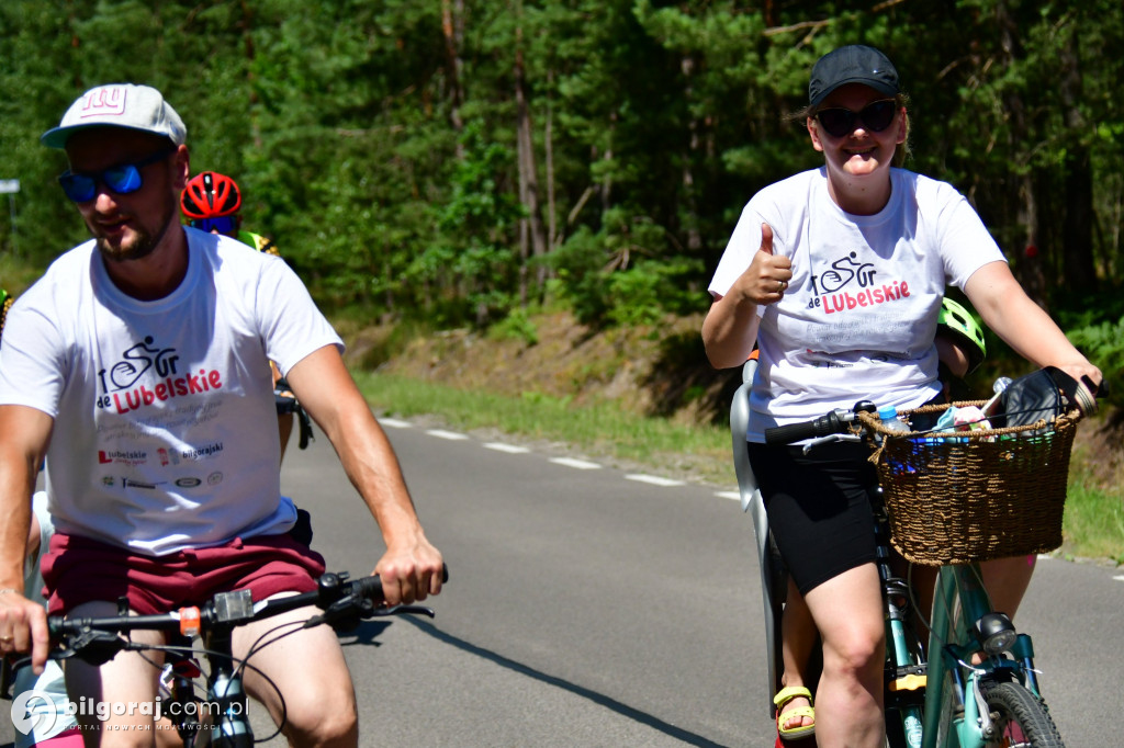 Tour de Lubelskie. Ponad 100 osób na szalku w okolicach Biłgoraja