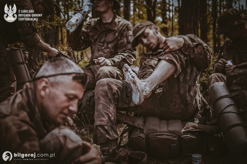 Marsz kondycyjny lubelskich Terytorialsów szlakiem 