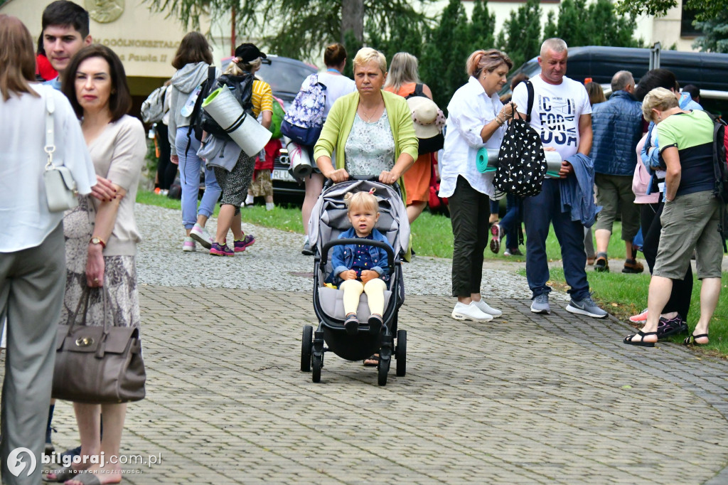 Pielgrzymi 3 sierpnia 2023 roku wyruszyli z Biłgoraja