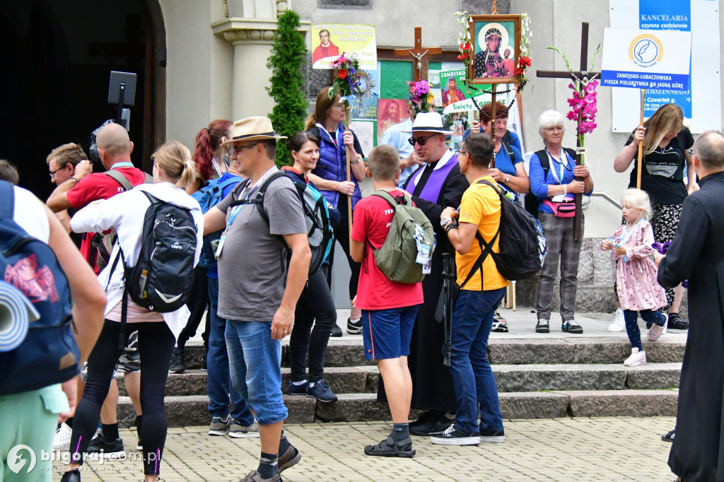 Pielgrzymi 3 sierpnia 2023 roku wyruszyli z Biłgoraja
