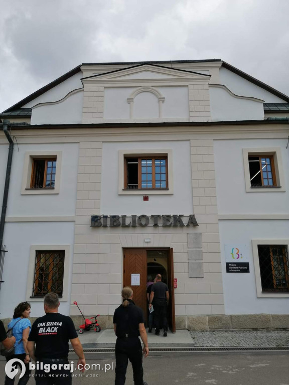 Przystanek Tarnogród na trasie VI Roztoczańskiego Spotkania Motocyklistów