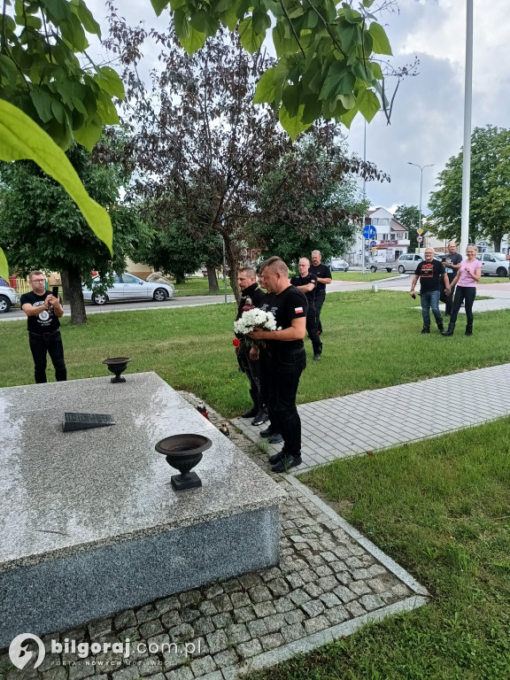 Przystanek Tarnogród na trasie VI Roztoczańskiego Spotkania Motocyklistów