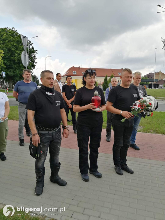 Przystanek Tarnogród na trasie VI Roztoczańskiego Spotkania Motocyklistów