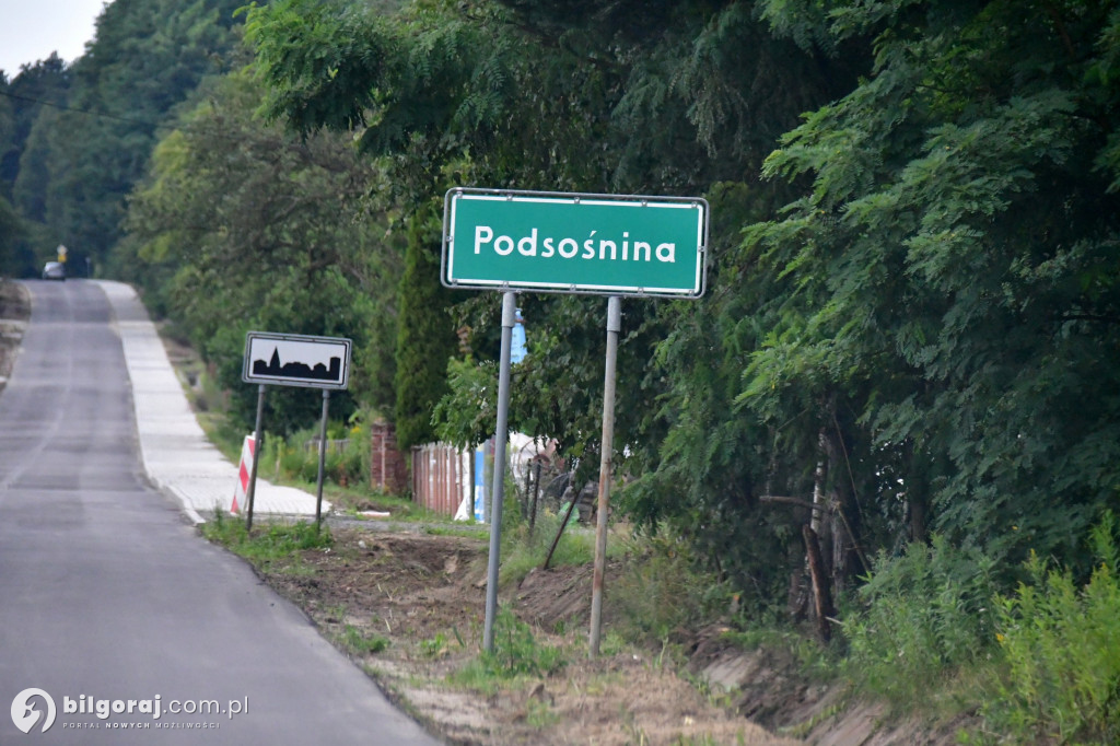 Drogowcy nie próżnują. Finał remontu drogi Podsośnina Łukowska - Tarnogród