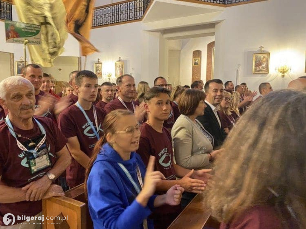 Starosta odwiedził biłgorajskich pielgrzymów w Staszowie