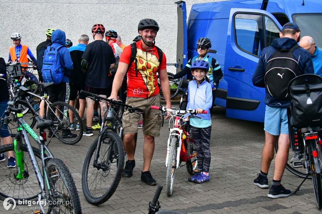 Ruszyli rowerami na Wzgórze Polak