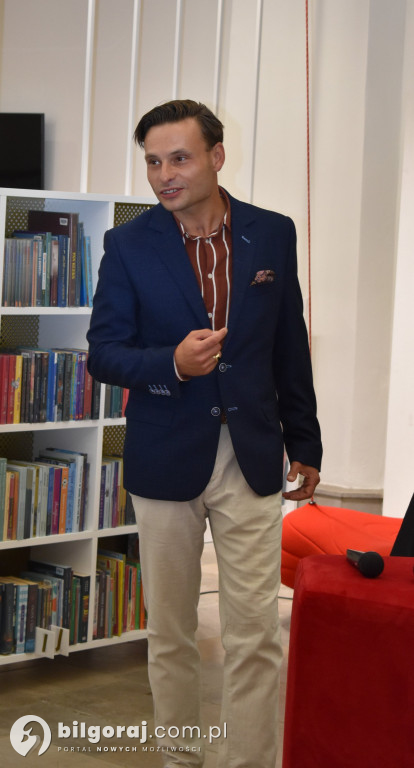 Max Czornyj w tarnogrodzkiej Bibliotece