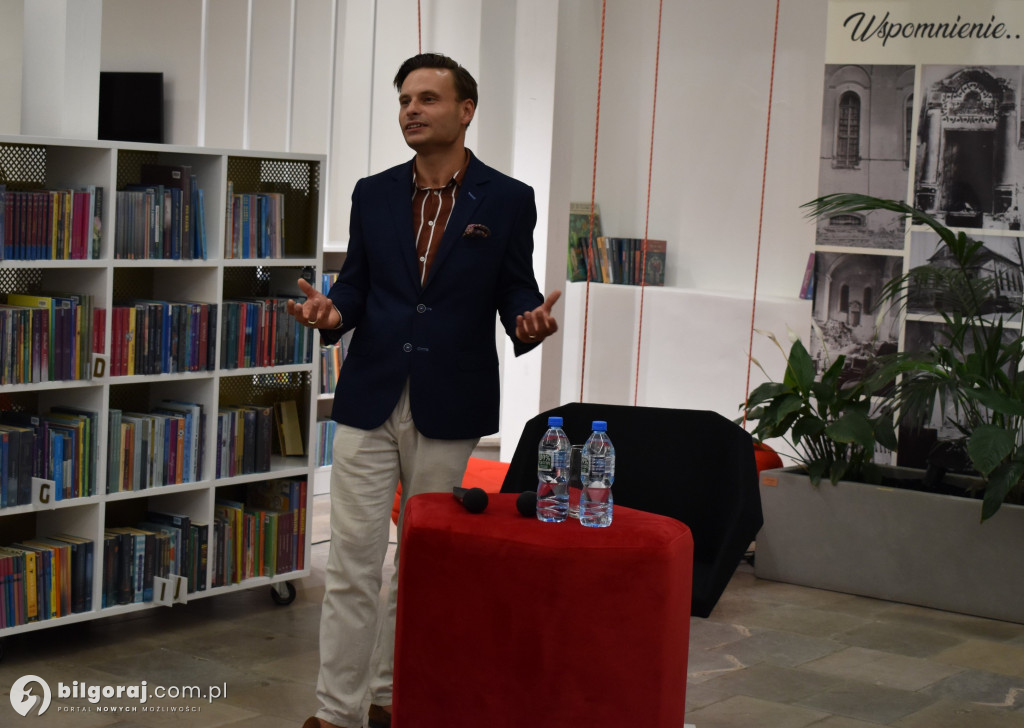 Max Czornyj w tarnogrodzkiej Bibliotece