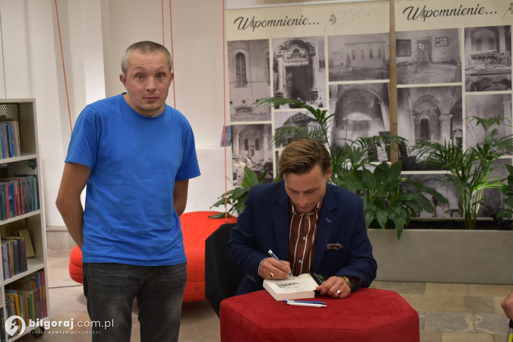 Max Czornyj w tarnogrodzkiej Bibliotece