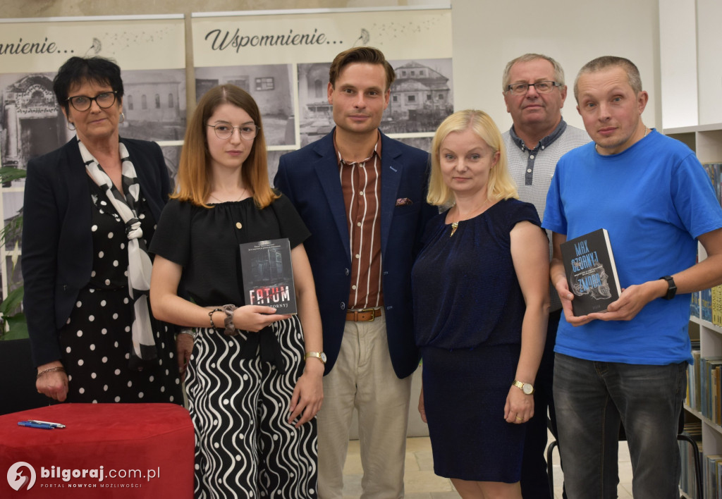 Max Czornyj w tarnogrodzkiej Bibliotece