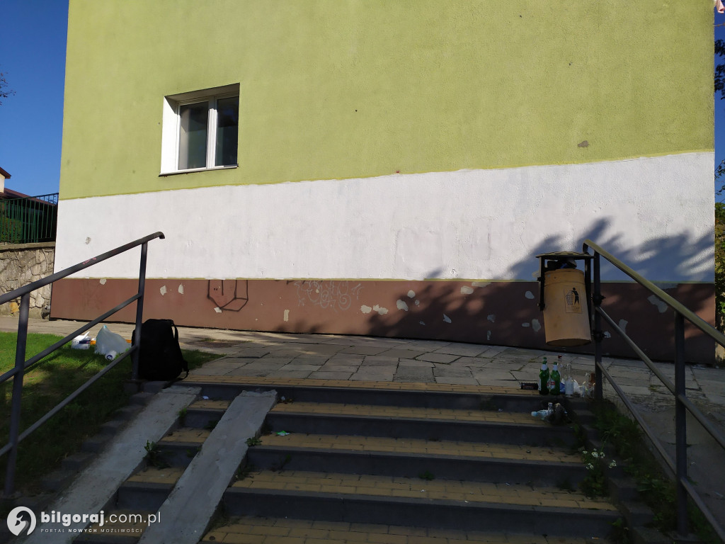 Zamiast wulgaryzmów powstało kolorowe graffiti. Zmalowali je byli uczniowie 