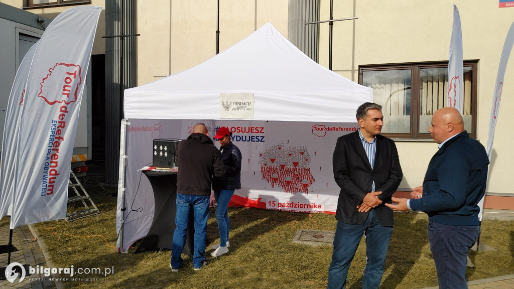 Biłgoraj. Eksperci akcji „Tour de Referendum” odwiedzili miasto