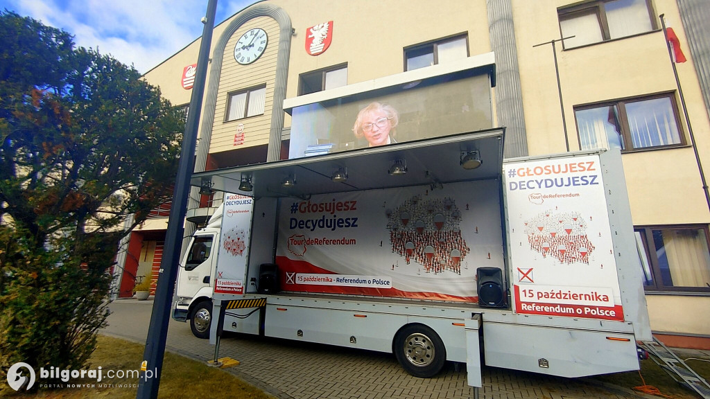 Biłgoraj. Eksperci akcji „Tour de Referendum” odwiedzili miasto