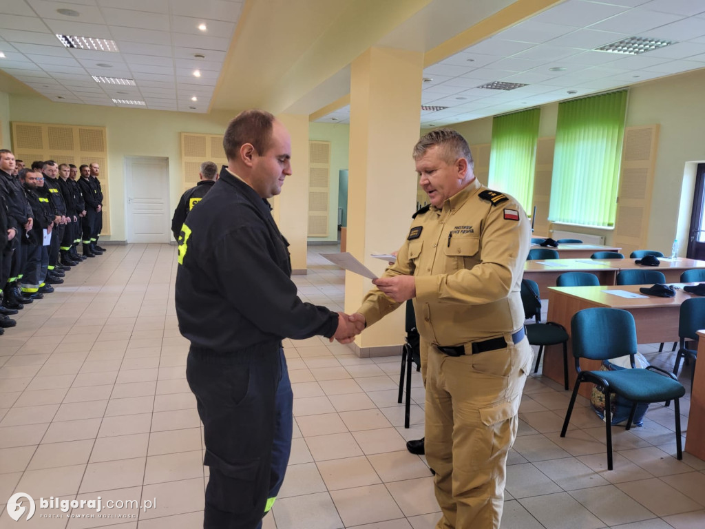 Biłgoraj. Uroczyste zakończenie kursu OSP