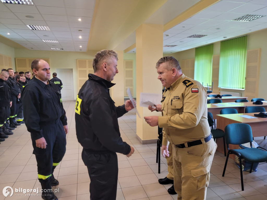 Biłgoraj. Uroczyste zakończenie kursu OSP