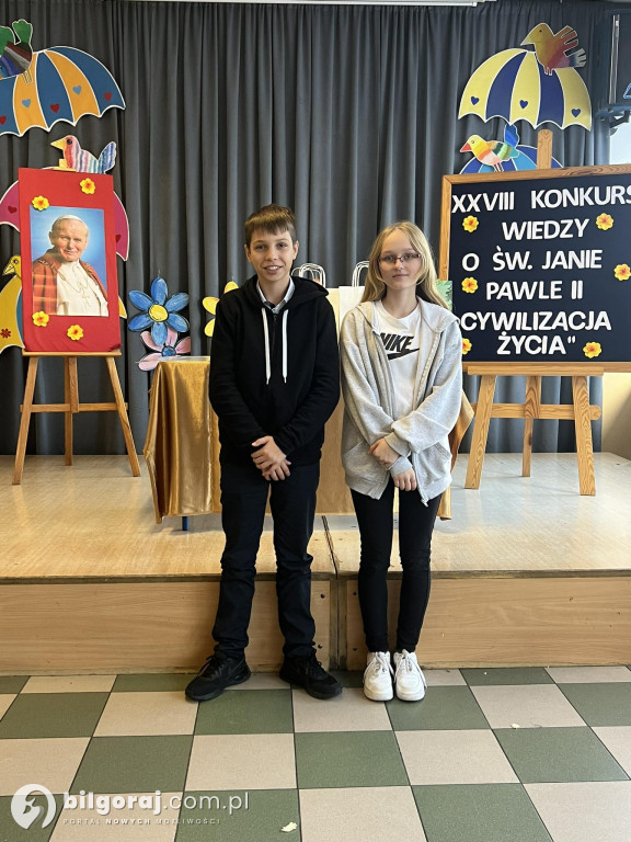 Biłgoraj. Znamy wyniki XXVIII Konkursu Wiedzy i św. Janie Pawle II