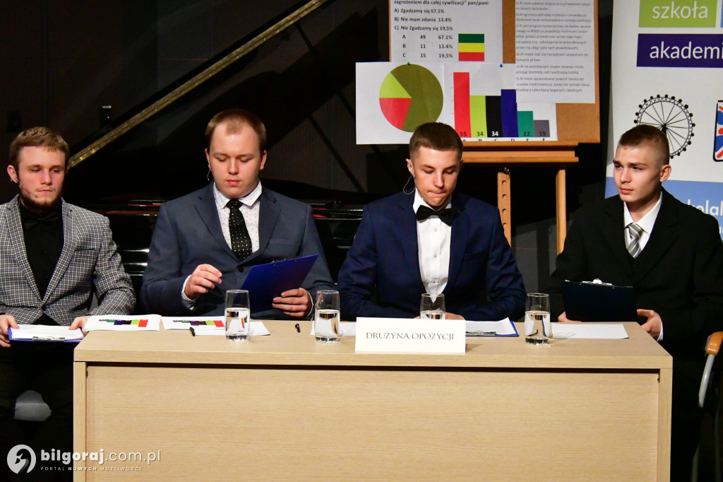 Sztuczna Inteligencja tematem pierwszej debaty oksfordzkiej biłgorajskiej młodzież