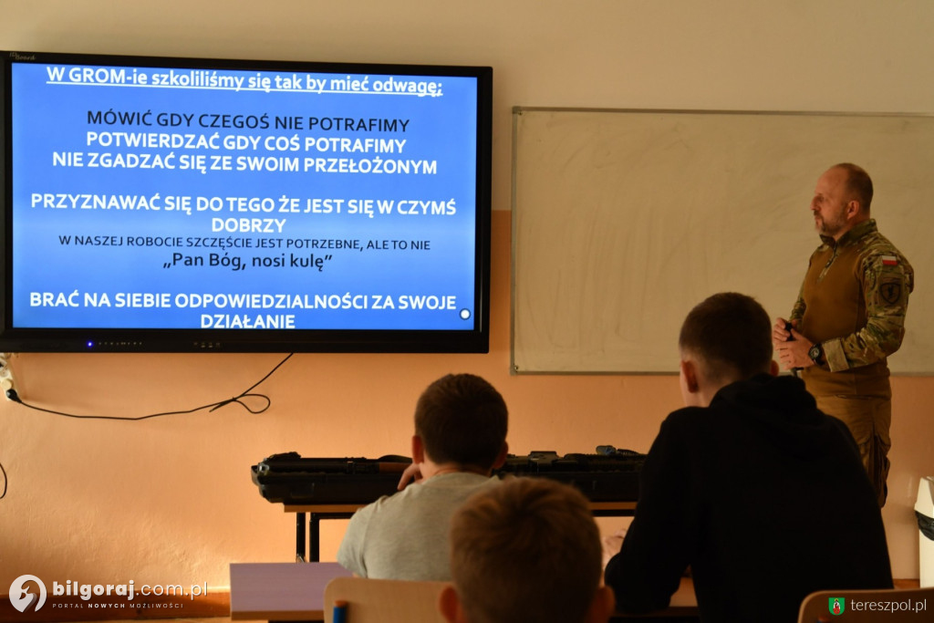 Żołnierz GROM-u w Tereszpolu. Komandos brał udział w spcejalnej akcji
