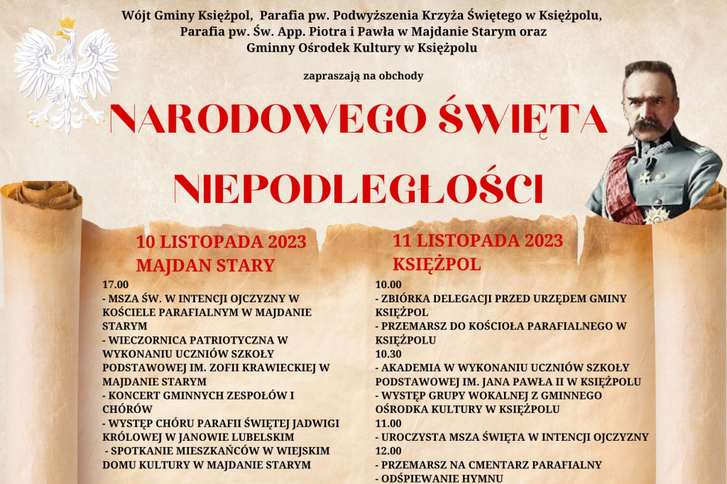 O to, co będzie się działo 11 listopada w powiecie