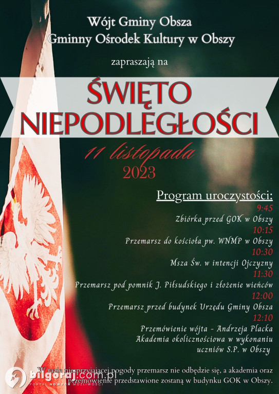 O to, co będzie się działo 11 listopada w powiecie