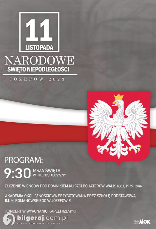 O to, co będzie się działo 11 listopada w powiecie